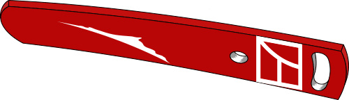 Streichblech-Verlängerung - rechts geeignet für: Vogel u. Noot Körper Typ WY400 - Alte Ausführung