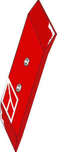 Wechselspitze 70x15 - rechts geeignet für: Vogel u. Noot Körper Typ WY400 - Alte Ausführung