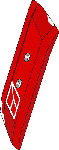 Wechselspitze 65x14 - rechts geeignet für: Amazone Körper Typ WL430