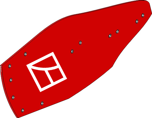 Streichblech-Hinterteil - links geeignet für: Vogel u. Noot Körper Typ WXL430 ©-PLUS