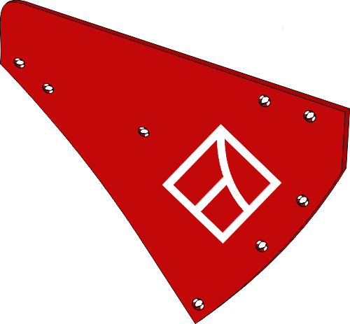 Streichblech-Hinterteil - rechts geeignet für: Vogel u. Noot Körper Typ M430