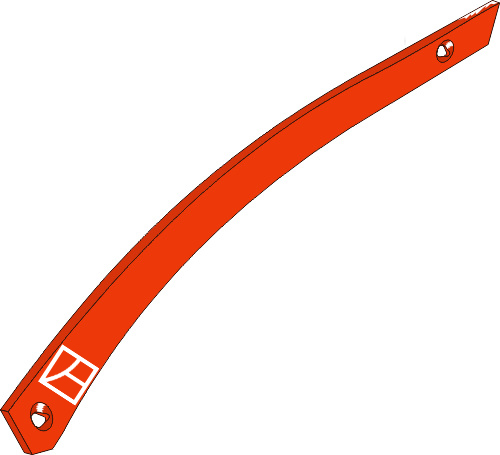 Streichblech-Streifen - links geeignet für: Niemeyer Pflugteile