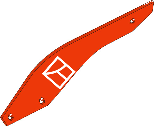 Streichblech-Streifen - links geeignet für: Niemeyer plow parts