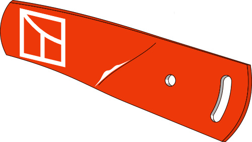 Streichblech-Verlängerung - rechts geeignet für: Niemeyer Pflugteile
