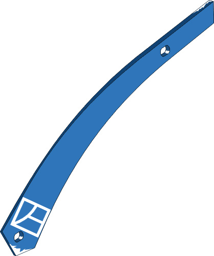 Streichblech-Streifen L4/1 L - links geeignet für: Kuhn Pflugteile