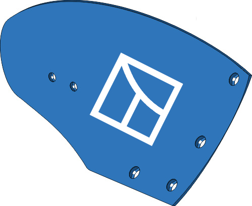 Streichblech-Hinterteil HW245R - rechts geeignet für: Frost Körper Typ HW245