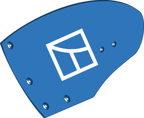 Streichblech-Hinterteil HW245L - links geeignet für: Frost Körper Typ HW245