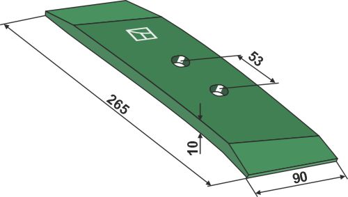 Долото SWS600R 90x10 - правое geeignet für: Regent Детали для плугов