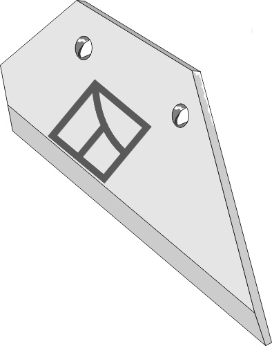Schar-Hinterteil - rechts geeignet für: Fiskars Körper Typ KH
