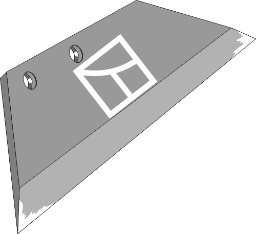Wechselspitzenschar - 16'' - links geeignet für: Överum Körper Typ V