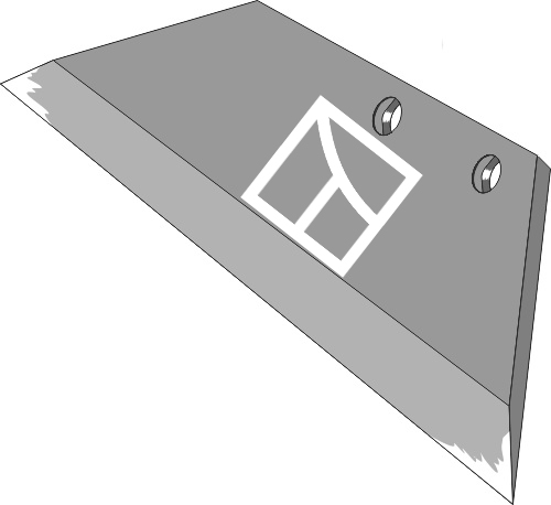 Soc à pointe réversible - 16'' - droite geeignet für: Överum Type du corps V