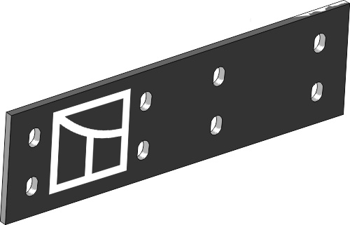 Bico do rasto - direito/ esquerdo geeignet für: Pöttinger Peças para charruas