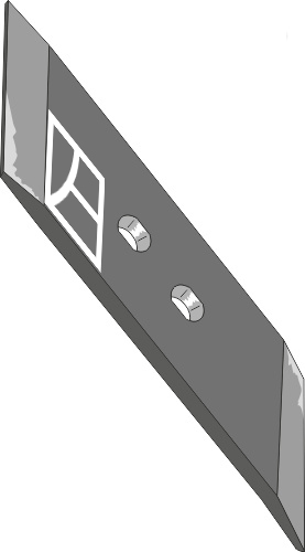 Wechselspitze 60x12 - links geeignet für: Pöttinger Ploegdelen 