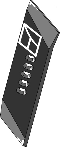Wechselspitze 80x14 - rechts geeignet für: Pöttinger Ploegdelen 