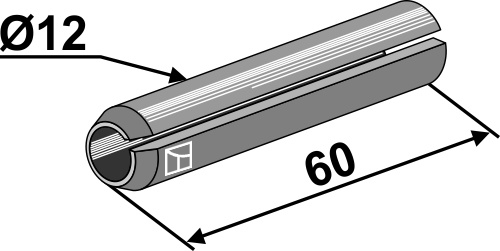 Spannstift - Ø12x60