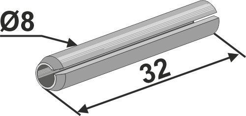 Spannstift - Ø8x32