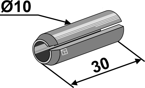 Cavilha elástica para para facas (grade de bicos rotativos)