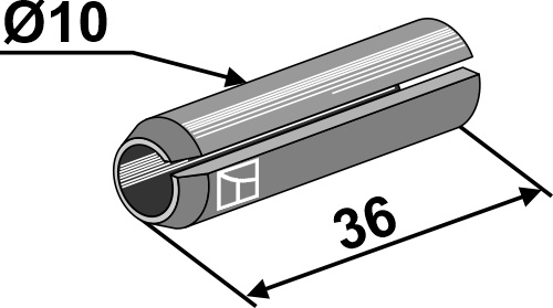 Cavilha elástica para para facas (grade de bicos rotativos)