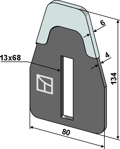 Abstreiferblech für Packerwalzen - DURAFACE geeignet für: Kverneland skrobaki metalowe