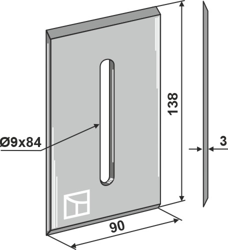 Abstreiferblech für Packerwalzen geeignet für: Lely raspadeiras 