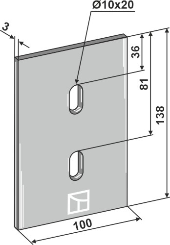 Abstreiferblech für Packerwalzen geeignet für: Lely Чистики