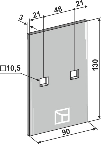 Abstreiferblech für Packerwalzen geeignet für: Lemken scrapers