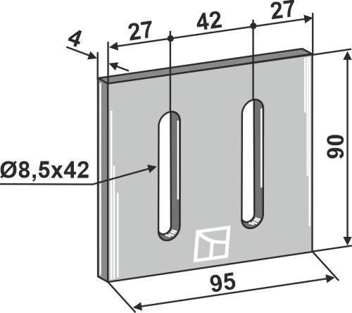 Abstreiferblech für Packerwalzen geeignet für: Maschio / Gaspardo scrapers