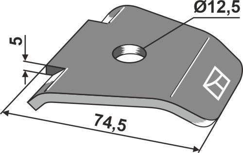 Abstreiferplatte für Packerwalze Gummi geeignet für: Väderstad skrobaki metalowe
