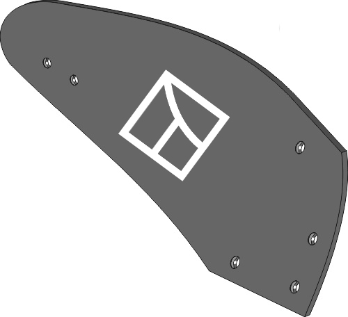 Streichblech-Hinterteil - rechts geeignet für: Krone Детали для плугов