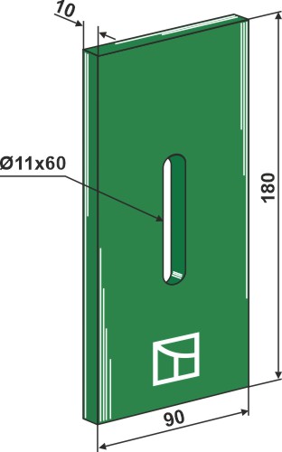 Greenflex Kunststoff-Abstreifer für Packerwalzen geeignet für: Amazone Greenflex kunststof afstrijker