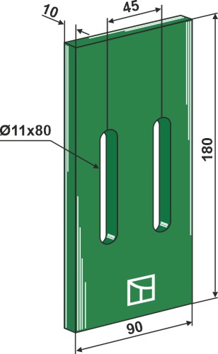 Greenflex Kunststoff-Abstreifer für Packerwalzen geeignet für: Feraboli Пластмассовые чистики 