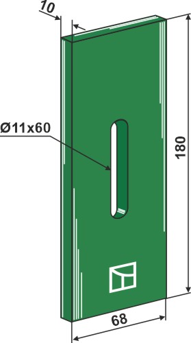 Greenflex Kunststoff-Abstreifer für Packerwalzen geeignet für: Krone skrobaki Greenflex