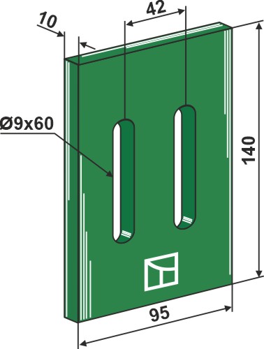 Greenflex Kunststoff-Abstreifer für Packerwalzen geeignet für: Maschio Greenflex kunststof afstrijker