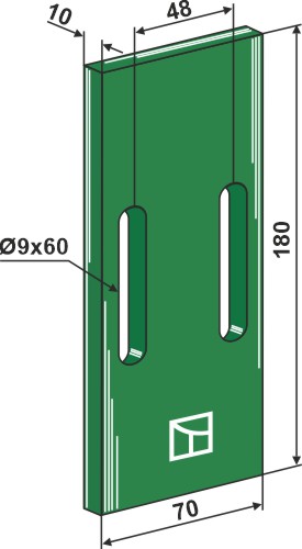 Greenflex Kunststoff-Abstreifer für Packerwalzen geeignet für: Niemeyer racloirs plastiques Greenflex
