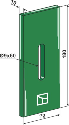 Greenflex Kunststoff-Abstreifer für Packerwalzen geeignet für: Niemeyer Greenflex kunststof afstrijker