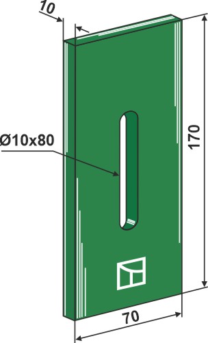 Greenflex Kunststoff-Abstreifer für Packerwalzen geeignet für: Rau Greenflex kunststof afstrijker