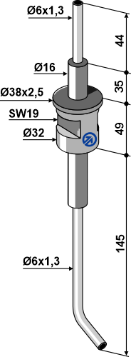 Flüssigdüngerleitung geeignet für: Accesorios - BOURGAULT