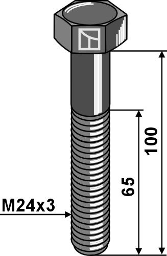 Bolt M24x3x100 - 10.9 geeignet für: Agrimaster Bolts, nuts and safety elements
