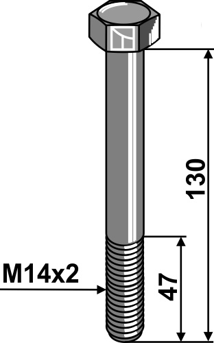 Schraube M14x130 - 10.9