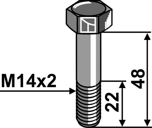 Schraube - M14x2 geeignet für: Rousseau Tornillos, tuercas y elementos de seguridad