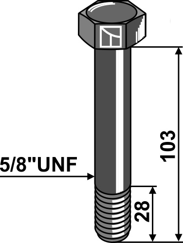 Schraube - 5/8''UNF geeignet für: Bomford