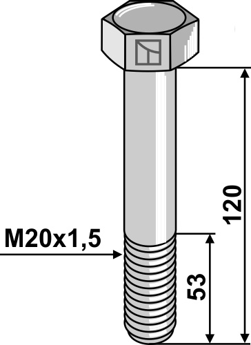 Schraube M20x1,5 geeignet für: Maschio
