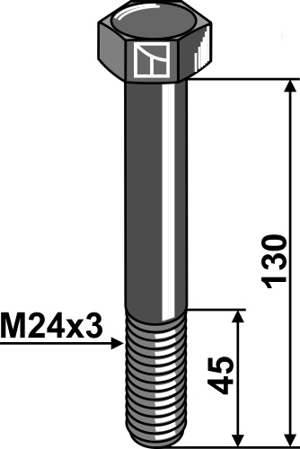 Schraube M24x3x130 - 10.9