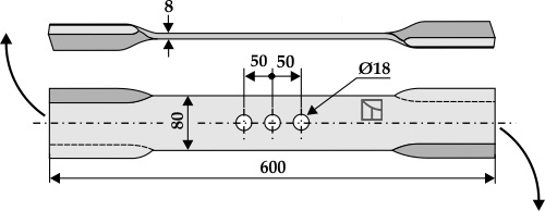 Mähermesser 600mm - rechts geeignet für: Pircher Nóż kosiarki, nóż Y, nóż kątowy