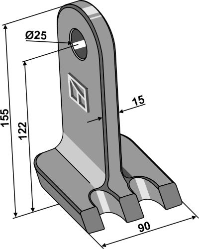 Hammerschlegel 155x90mm geeignet für: Boisselet Pruning hammers