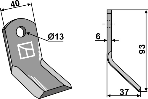 Y-Messer geeignet für: Carroy et Giraudon Y-blades, Y-blades with chain links, pruning hammers