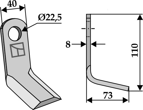 Y-Messer geeignet für: Clemens Cuchillas-Y