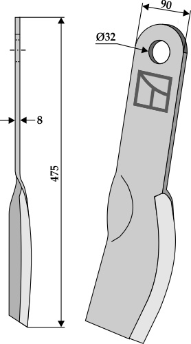 Schlegel geeignet für: Howard Hammerslagler, hammerslagler PTA, Y-knive, slagle