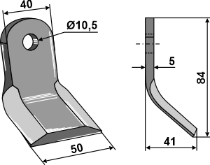 Y-Messer geeignet für: Hymach Cuchillas Y, cuchillas, martillos 