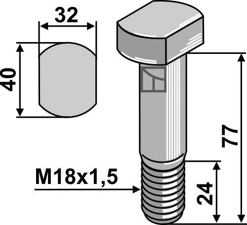 Schraube M18x1,5 - 10.9